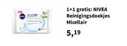 Plein.nl 1+1 gratis: NIVEA Reinigingsdoekjes Micellair aanbieding
