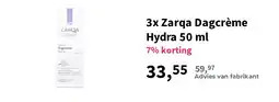 Plein.nl 3x Zarqa Dagcrème Hydra 50 ml aanbieding