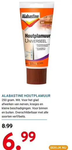Kluswijs Alabastine houtplamuur aanbieding