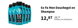 Plein.nl 6x Fa Men Douchegel en Shampoo aanbieding