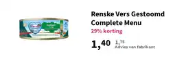 Plein.nl Renske Vers Gestoomd Complete Menu aanbieding