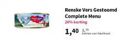 Plein.nl Renske Vers Gestoomd Complete Menu aanbieding