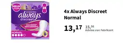 Plein.nl 4x Always Discreet Normal aanbieding