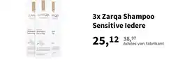 Plein.nl 3x Zarqa Shampoo Sensitive Iedere aanbieding