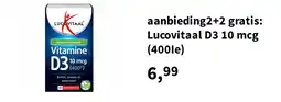 Plein.nl aanbieding2+2 gratis: Lucovitaal D3 10 mcg (400Ie) aanbieding
