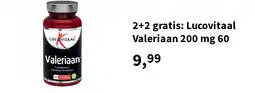 Plein.nl 2+2 gratis: Lucovitaal Valeriaan 200 mg 60 aanbieding
