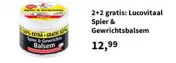 Plein.nl 2+2 gratis: Lucovitaal Spier & Gewrichtsbalsem aanbieding