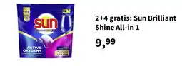 Plein.nl 2+4 gratis: Sun Brilliant Shine All-in 1 aanbieding