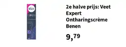 Plein.nl 2e halve prijs: Veet Expert Ontharingscrème Benen aanbieding