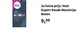 Plein.nl 2e halve prijs: Veet Expert Koude Waxstrips Benen aanbieding