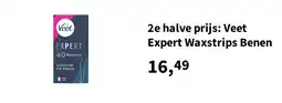 Plein.nl 2e halve prijs: Veet Expert Waxstrips Benen aanbieding