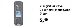 Plein.nl 2+2 gratis: Dove Douchegel Men+ Care Clean aanbieding