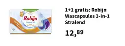 Plein.nl 1+1 gratis: Robijn Wascapsules 3-in-1 Stralend aanbieding