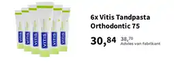 Plein.nl 6x Vitis Tandpasta Orthodontic 75 aanbieding