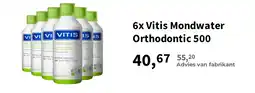 Plein.nl 6x Vitis Mondwater Orthodontic 500 aanbieding