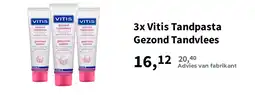 Plein.nl 3x Vitis Tandpasta Gezond Tandvlees aanbieding