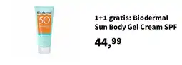 Plein.nl 1+1 gratis: Biodermal Sun Body Gel Cream SPF aanbieding