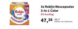 Plein.nl 3x Robijn Wascapsules 3-in-1 Color aanbieding