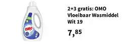 Plein.nl 2+3 gratis: OMO Vloeibaar Wasmiddel Wit 19 aanbieding