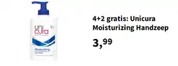 Plein.nl 4+2 gratis: Unicura Moisturizing Handzeep aanbieding