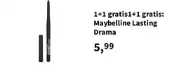 Plein.nl 1+1 gratis1+1 gratis: Maybelline Lasting Drama aanbieding