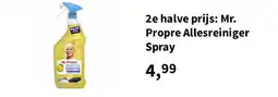Plein.nl 2e halve prijs: Mr. Propre Allesreiniger Spray aanbieding