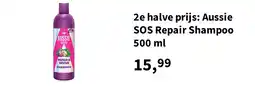 Plein.nl 2e halve prijs: Aussie SOS Repair Shampoo 500 ml aanbieding