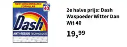 Plein.nl 2e halve prijs: Dash Waspoeder Witter Dan Wit 40 aanbieding