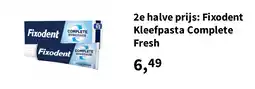 Plein.nl 2e halve prijs: Fixodent Kleefpasta Complete Fresh aanbieding