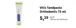 Plein.nl Vitis Tandpasta Orthodontic 75 ml aanbieding