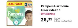 Plein.nl Pampers Harmonie Luiers Maat 3 aanbieding