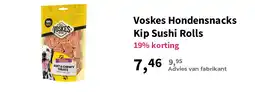 Plein.nl Voskes Hondensnacks Kip Sushi Rolls aanbieding