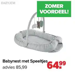 Baby-Dump Babynest met Speeltjes aanbieding