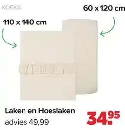 Baby-Dump Laken en Hoeslaken aanbieding