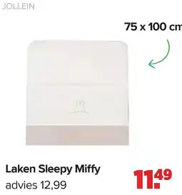 Baby-Dump Laken Sleepy Miffy aanbieding