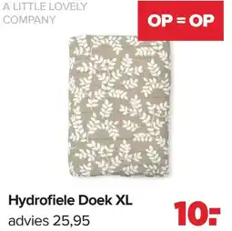 Baby-Dump Hydrofiele Doek XL aanbieding
