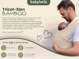 Baby-Dump Babylonia Tricot-Slen Bamboo aanbieding