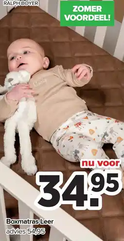 Baby-Dump Boxmatras Leer aanbieding