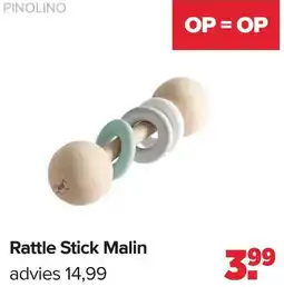 Baby-Dump Rattle Stick Malin aanbieding