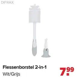Baby-Dump Difrax Flessenborstel 2-in-1 aanbieding