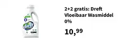 Plein.nl 2+2 gratis: Dreft Vloeibaar Wasmiddel 0% aanbieding