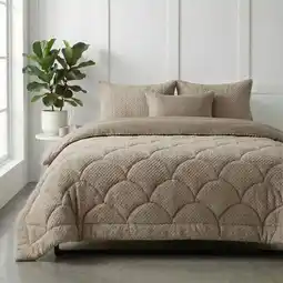 Action Lazy all-in-one dekbed Teddy fur - taupe aanbieding