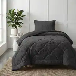 Action Lazy all-in-one dekbed Teddy fur - antraciet aanbieding