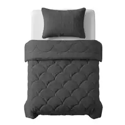 Action Lazy all-in-one dekbed Teddy fur - antraciet aanbieding
