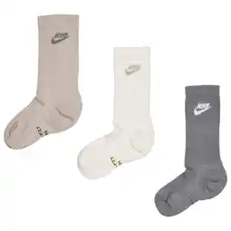 Foot Locker Nike Elevated Crew 3 Pack Sokken Unisex - Wit - Maat 46 - 50 - Katoen aanbieding