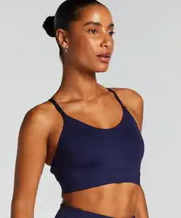 Hunkemoller Hunkemöller HKMX Sport bh Level 1 Blauw aanbieding