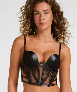 Hunkemoller Hunkemöller Voorgevormde Longline Beugel Bh Ilenia Zwart aanbieding