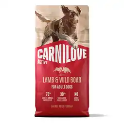 Zooplus 12 kg Carnilove Active Adult Lam & Wildzwijn Hondenbrok aanbieding