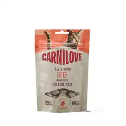 Zooplus 40 g Carnilove Cat Freeze Dried Rund Kattensnoepjes aanbieding