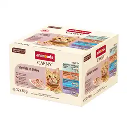 Zooplus 12x60g Animonda Carny Adult in Gelei Mixpakket (4 Soorten) nat kattenvoer aanbieding